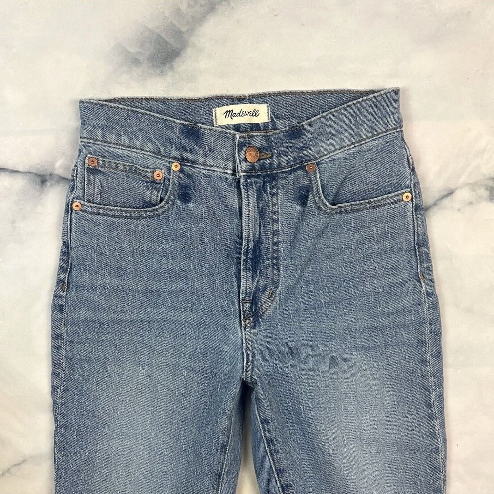 Madewell The Petite Perfect Vintage Jeans Size 25P Petite Ainsworth Frayed *FLAW - Picture 5 of 15